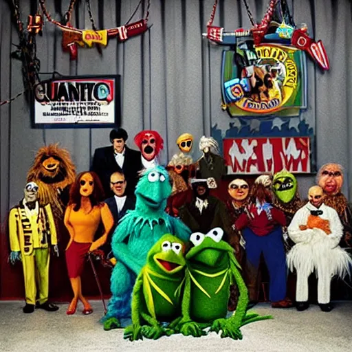 Prompt: “muppets at Guantanamo Bay”