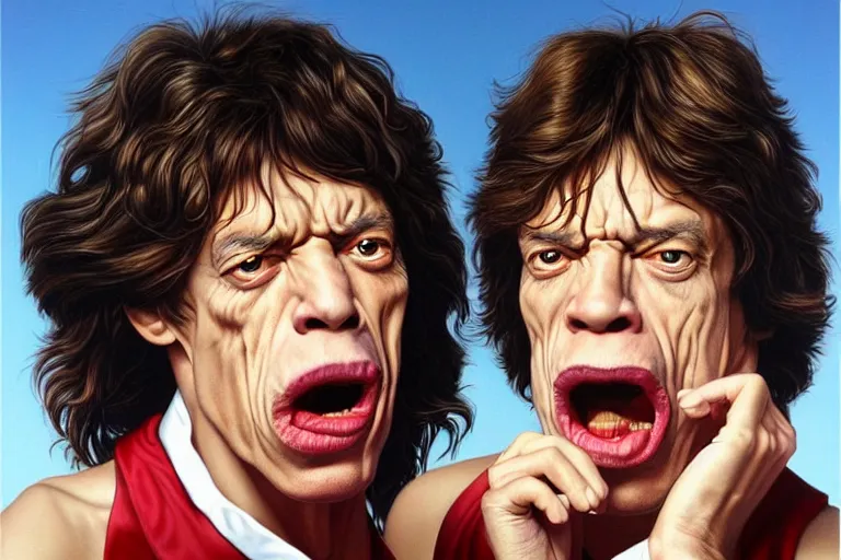 Image similar to mick jagger mouth is as big as his head, Jason Edmiston