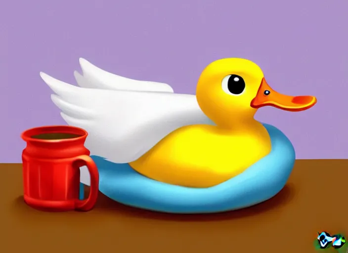 Prompt: cute duck tucked in bed and going to sleep, by disney pixar, digital painting, trending on artstation, award winning art, stylized painting