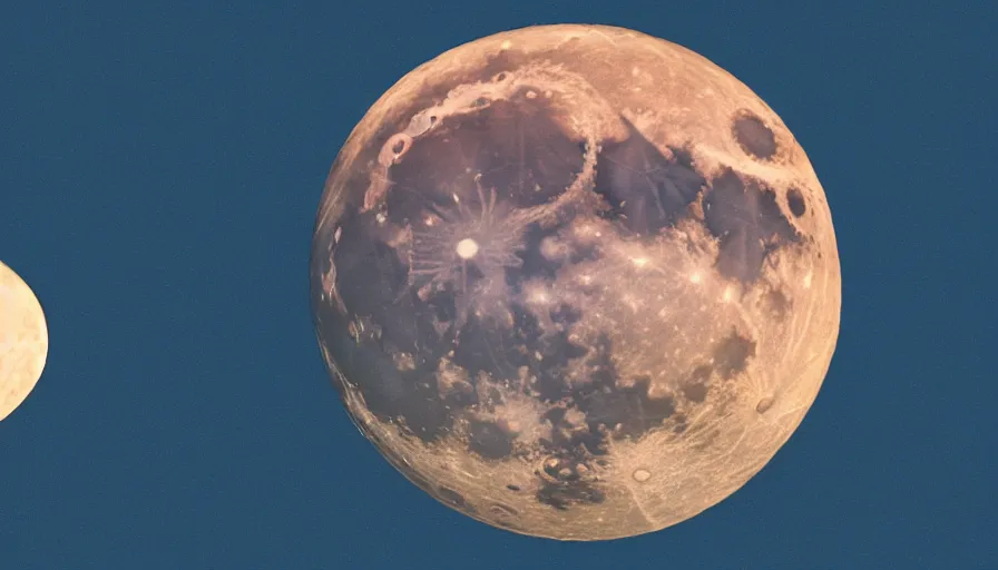 Image similar to Last supermoon of the year, the Sturgeon moon rises, realistic, 4k