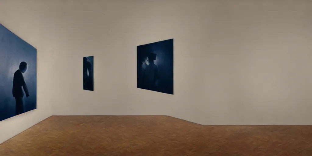 Image similar to a room wall with pictures, artwork by tim eitel