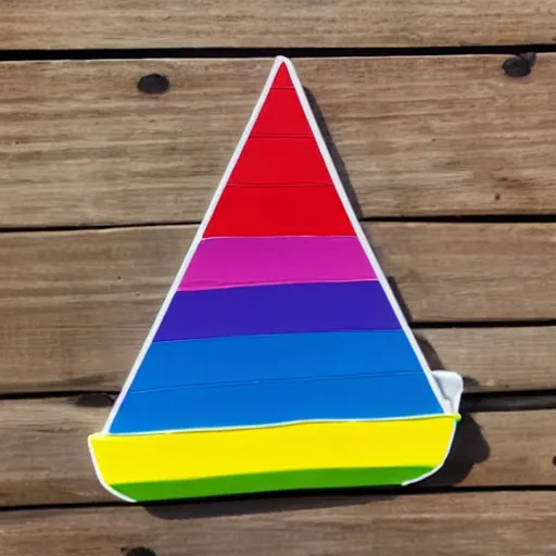 Image similar to rainbow sailboat emoji