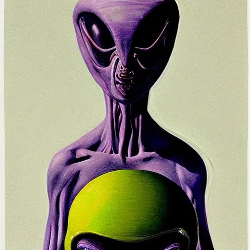 Image similar to alien by wayne thiebaud