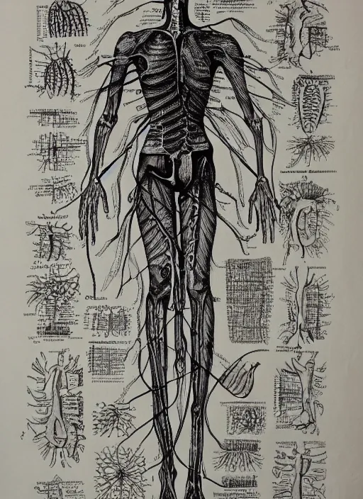 vintage medical anatomical illustration of pinhead | Stable Diffusion ...