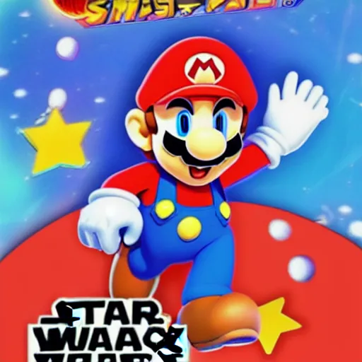 Image similar to super mario, kirby, sonic the hedgehog, super smash bros, star wars themed movie poster high detail accurate eyes and good gesture poses, pokemon anime cartoon style