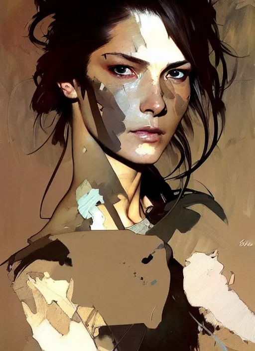 Prompt: beautiful neutral earth toned palette knife painting artwork by yoji shinkawa jeremy mann, full character portrait 💃🤸♀, charlie bowater and magali villeneuve and alphonse mucha, gaston bussiere, craig mullins, j. c. leyendecker, by artgerm