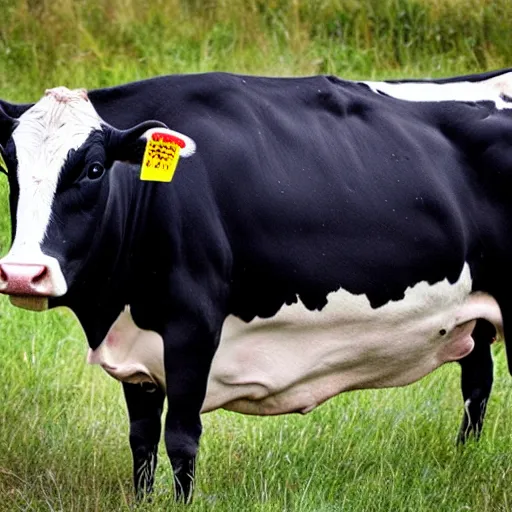 Image similar to A cow is crowling