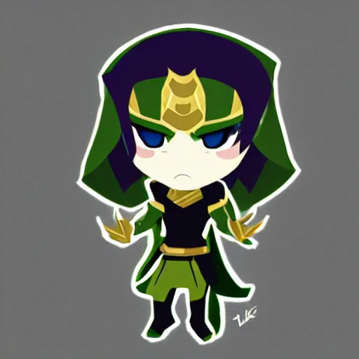 Prompt: loki chibi style