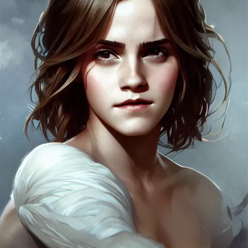 Prompt: ultra realistic illustration, emma watson anime, intricate, elegant, highly detailed, digital painting, artstation, concept art, smooth, sharp focus, illustration, art by artgerm and greg rutkowski and alphonse mucha and wlop