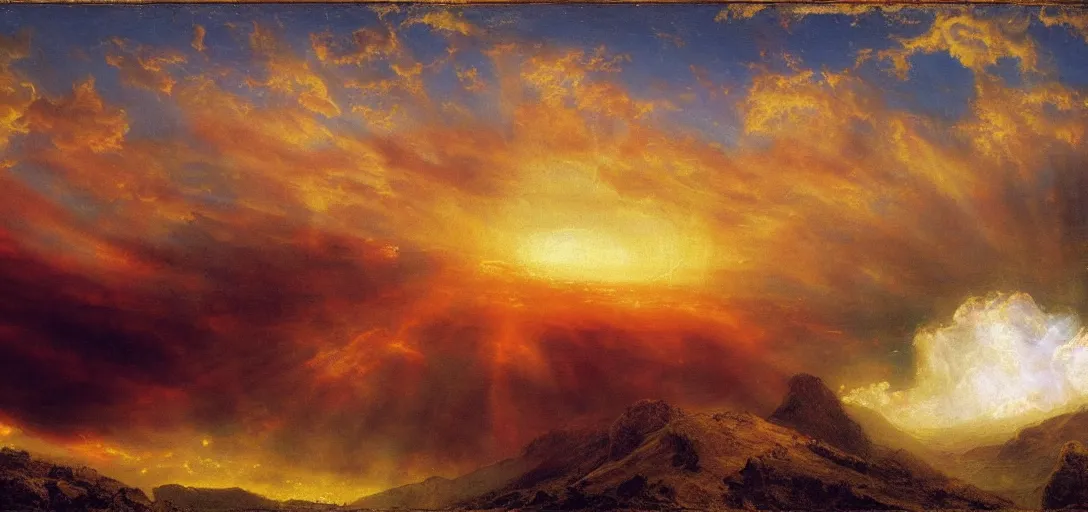 Image similar to Heaven-banned for sins against God by Frederic Edwin Church