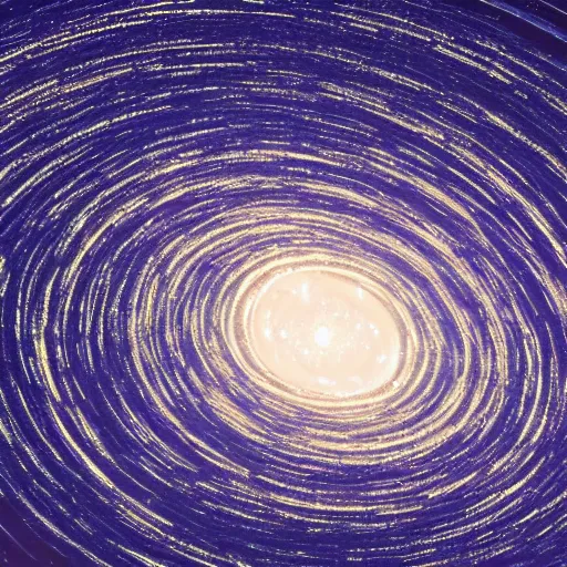 Prompt: a swirling vortex in a star - filled night sky