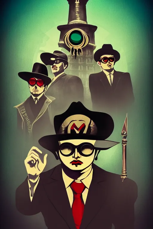 mob-mafia-saints-in-mexico-with-long-hat-and-one-stable-diffusion