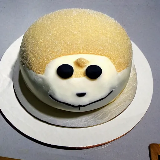 Image similar to cake in the shape of a white baby seal