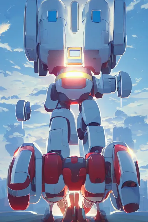 Image similar to metabots medabots medarotto medarot robot minimalist comics, behance hd by jesper ejsing, by rhads, makoto shinkai and lois van baarle, ilya kuvshinov, rossdraws global illumination ray tracing hdr radiating a glowing aura