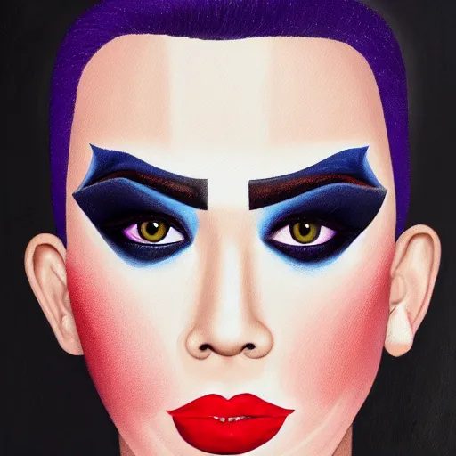 Prompt: a painting of james charles