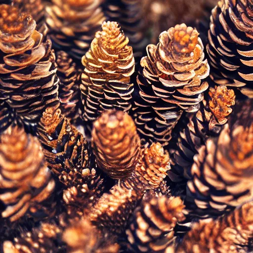 Prompt: Pinecones sharp focus, crisp, megascans, 35mm lens