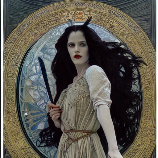 Prompt: portrait of a lady vampire, 35mm, 1920', depth of field, ominous, sharp, photorealistic, realistic, high definition, 8k, deviantart, donato giancola, irwin penn, Alphonse Mucha