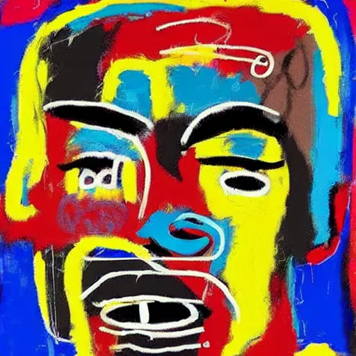 Image similar to Digital art, Oil on canvas, jean-Michel Basquiat style of TUPAC SHAKUR!!!!!, abstract jean-Michel Basquiat!!!!!!!! oil painting with thick paint strokes!!!!!!!!, oil on canvas, aesthetic, y2k!!!!!!, intricately!!!!!!!! detailed artwork!!!!!!!, trending on artstation, in the style of jean-Michel Basquiat!!!!!!!!!!!!, by jean-Michel Basquiat!!!!!!!!!!!, in the style of jean-Michel Basquiat!!!!!!!!!!!, in the style of jean-Michel Basquiat!!!!!!!!!!!, in the style of jean-Michel Basquiat!!!!!!!!!!!, in the style of jean-Michel Basquiat!!!!!!!!!!!, in the style of jean-Michel Basquiat!!!!!!!!!!!, david choe