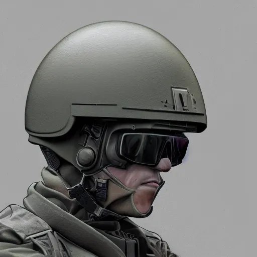 Prompt: concept art tactial helmet night vision tech military modern era variants digital high detail trending in artstation high detail smooth 4 k 8 k hd mechanical