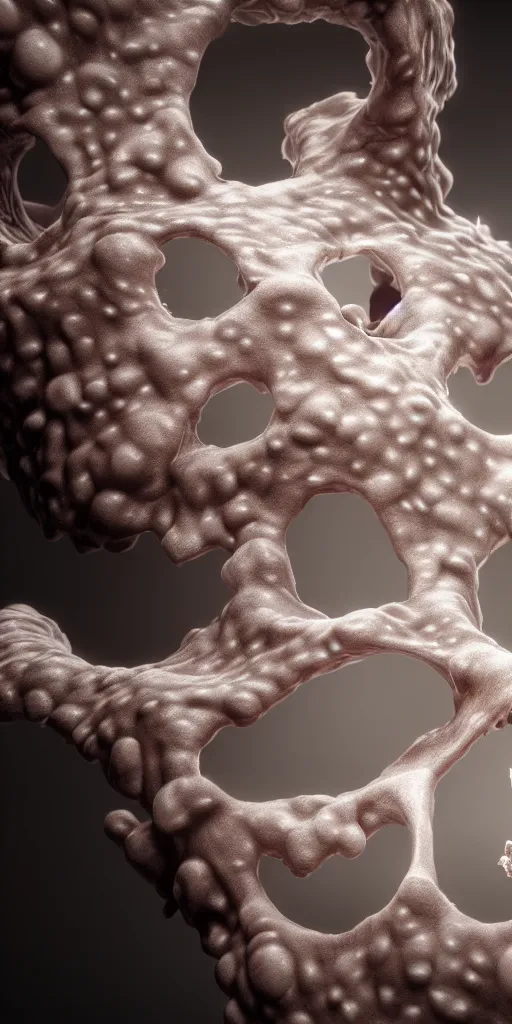 Image similar to ultra realistic render, ethernal chaos and healing bone formations and transparent glow tears, bio mechanic, abstract, caustic lights, hyper realistic, hyper detalied, octane render, 8 k