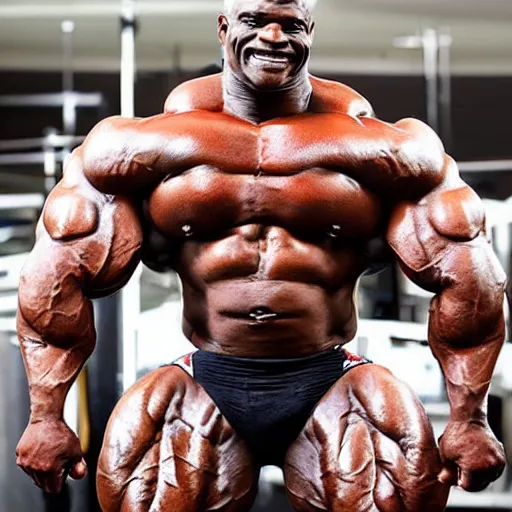 Image similar to ronnie coleman with trenbolone cow