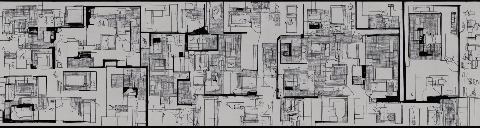 Prompt: Floorplan for a 1990's video arcade