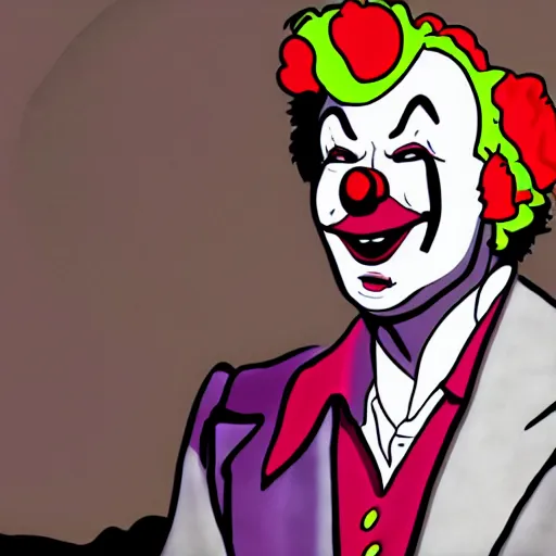 Prompt: Elon Must in a clown outfit drawn by Junji Ito