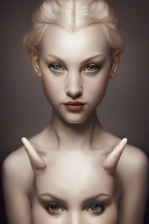 Image similar to hyperrealistic photography of a highly detailed and symmetrical gorgeous blond female ballerina in the style of vargas and wlop, highly detailed, face symmetry, masterpiece, award - winning, sharp focus, intricate concept art, ambient lighting, 8 k, artstation