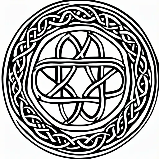 Prompt: secret organisation symbol, celtic art style