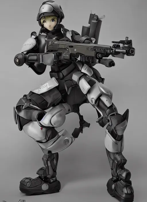 Prompt: toy design,Power Armor, portrait of the action figure of a girl, girls frontline style, anime figma figure, studio photo, flight squadron insignia, realistic military gear, 70mm lens, round elements, photo taken by professional photographer, by shibafu, trending on , symbology, anime character anatomy 4k resolution, matte, empty hands, realistic military carrier, forest