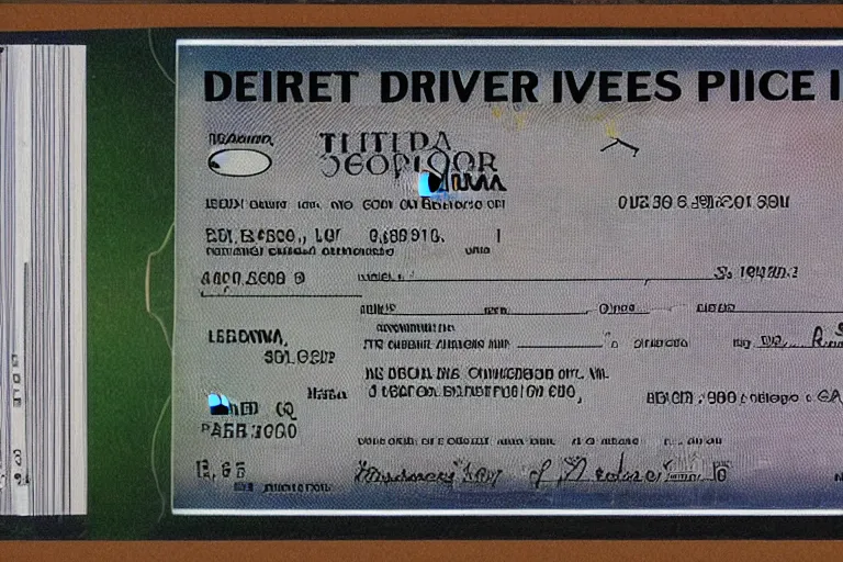 Image similar to a driver's license from planet xornoth