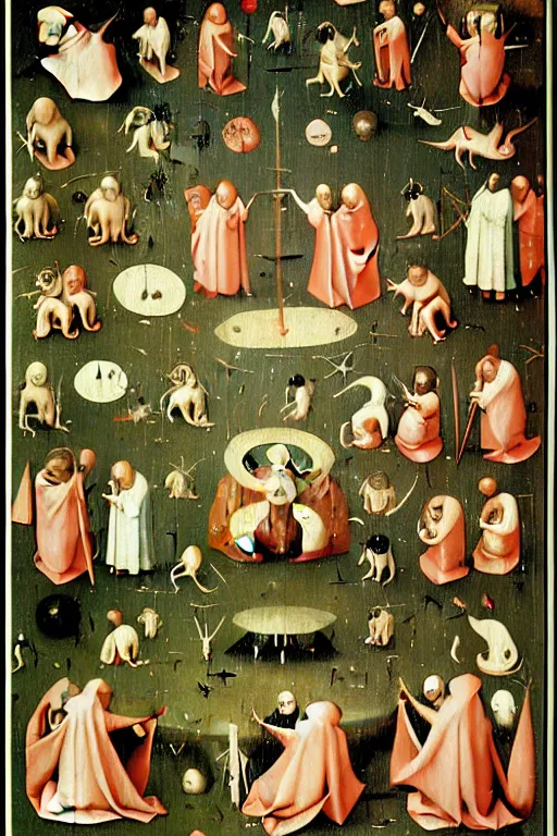 Prompt: hieronymus bosch sprite sheet