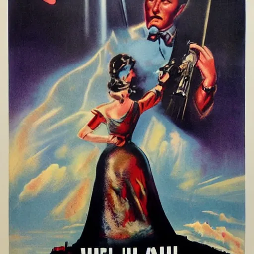 Prompt: vintage movie poster, surreal,