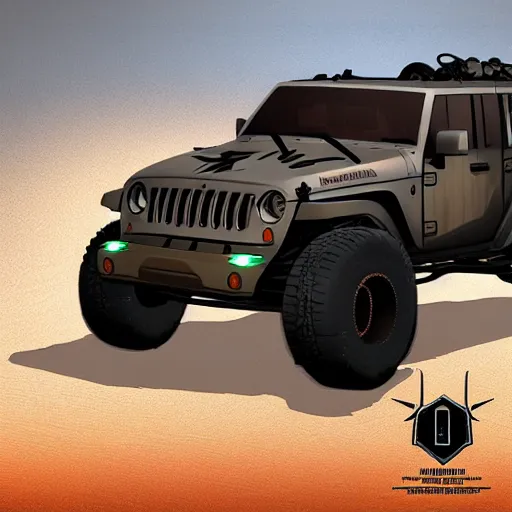 Image similar to concept art jeep inspired by halo razorback product photo studio lighting