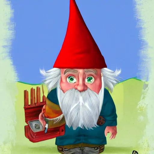 Prompt: Robert Malone as a gnome