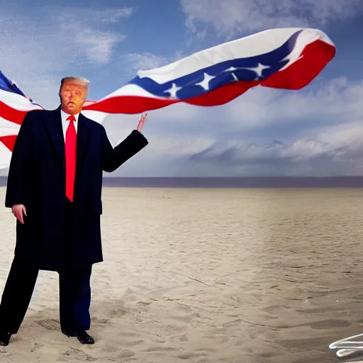 Prompt: trump t _ pose, by professional photographer