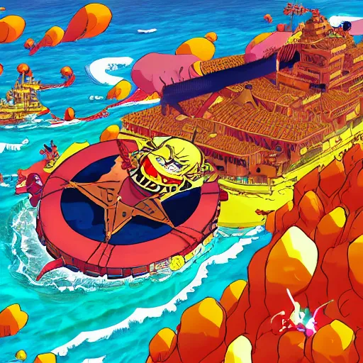 Image similar to aerial photo thousand sunny ship form onepiece