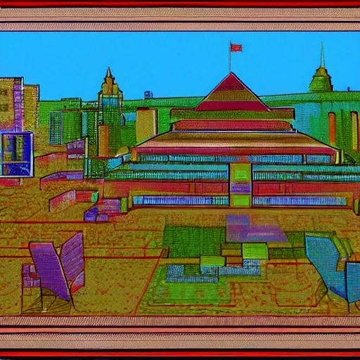 Image similar to this was the last virtual art museum made in 1 9 9 0, net art, ps 1 graphics, prerendered graphics, # screenshotsaturday, hd, intricate, detailed