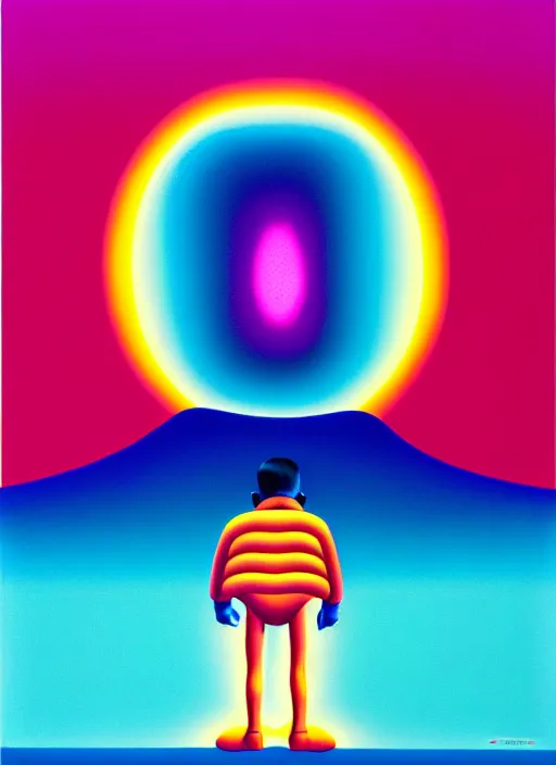 Image similar to insight a men by shusei nagaoka, kaws, david rudnick, airbrush on canvas, pastell colours, cell shaded!!!, 8 k