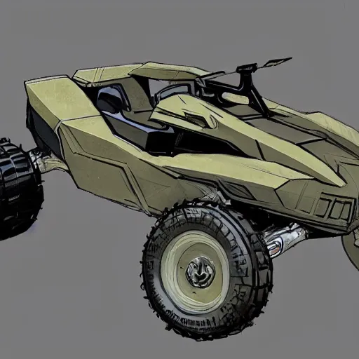 Image similar to concept art blueprint halo new atv vehicles