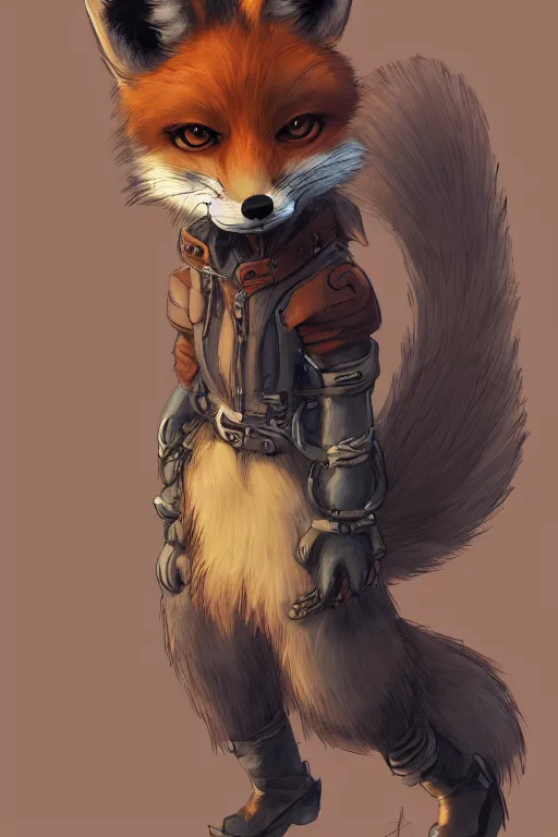 Image similar to a fox fursona, trending on artstation, by kawacy, furry art, digital art, steampunk, high quality, backlighting