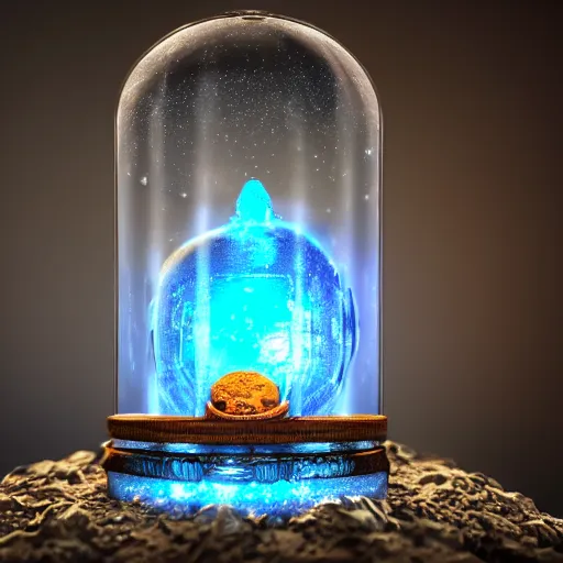 Prompt: steampunk aztec owl inside a glass jar buried in sand, hourglass, intricate detail, himalayan rocksalt lamp, volumetric lighting, epic composition, hyper detailed, ultra realistic, sharp focus, octane render, volumetric, blue moon, ray tracing, sense of awe, swirling mist, 4 k