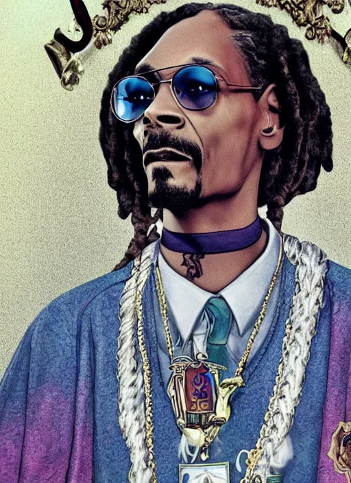 Prompt: Snoop dogg in theharry potter universe