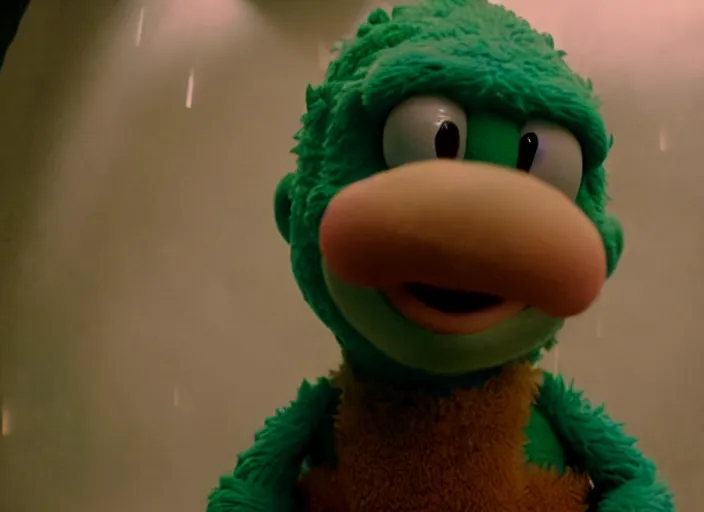 Image similar to film still of yoshi in the new sci - fi movie, 8 k