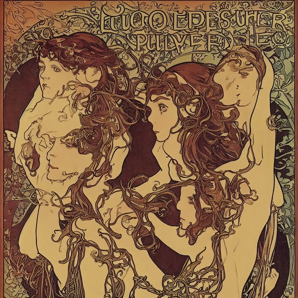 Image similar to Art Nouveau Work safety Poster by Mucha