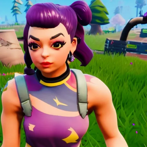 Image similar to charli xcx in fortnite