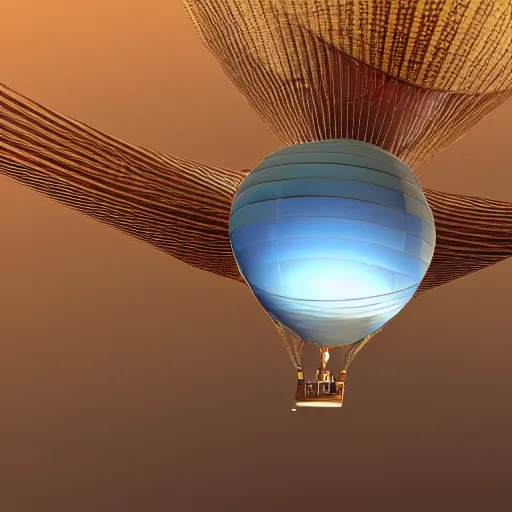 Image similar to futuristic hot air balloon house on venus, ultra realistic, intricate details, highly detailed, photorealistic, 8 k