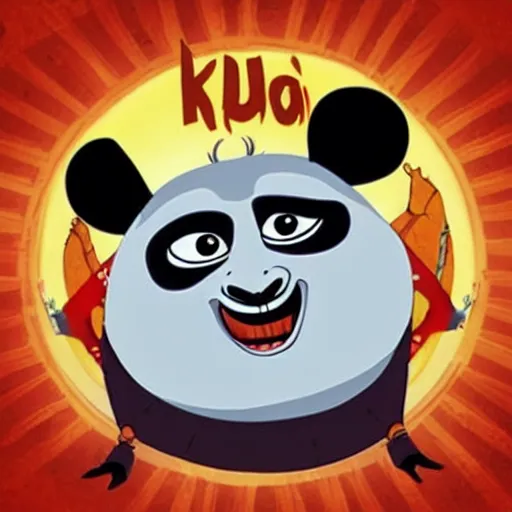 Image similar to religious icon of kung fu panda