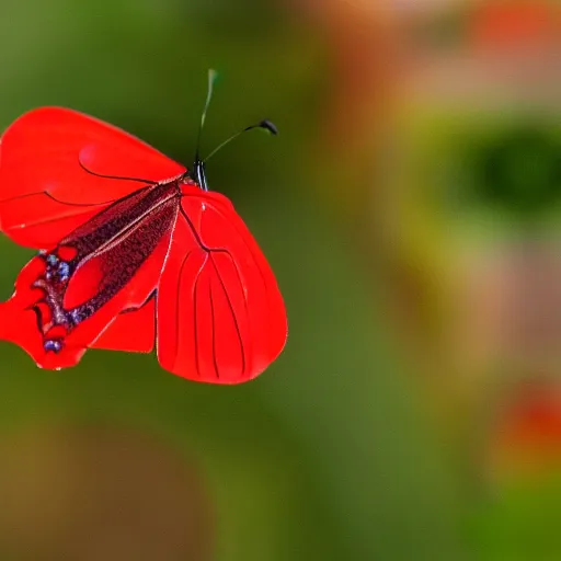 Prompt: butterfly red photo quality 4K