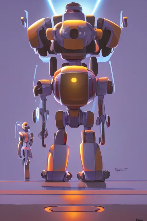 Image similar to metabots medabots medarotto medarot robot minimalist comics, behance hd by jesper ejsing, by rhads, makoto shinkai and lois van baarle, ilya kuvshinov, rossdraws global illumination ray tracing hdr radiating a glowing aura